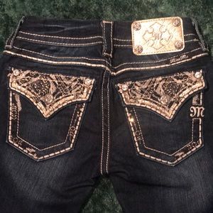 Miss me dark wash skinny jeans